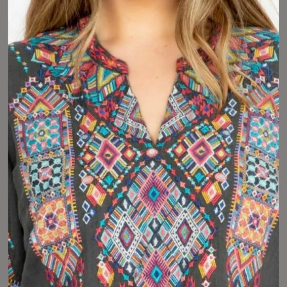 Colorful Embroidered Top - Picture 2 of 9